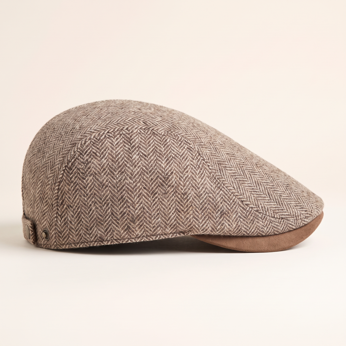 Fischgrät-Ivy Cap aus Wolle — HETTSTEDT