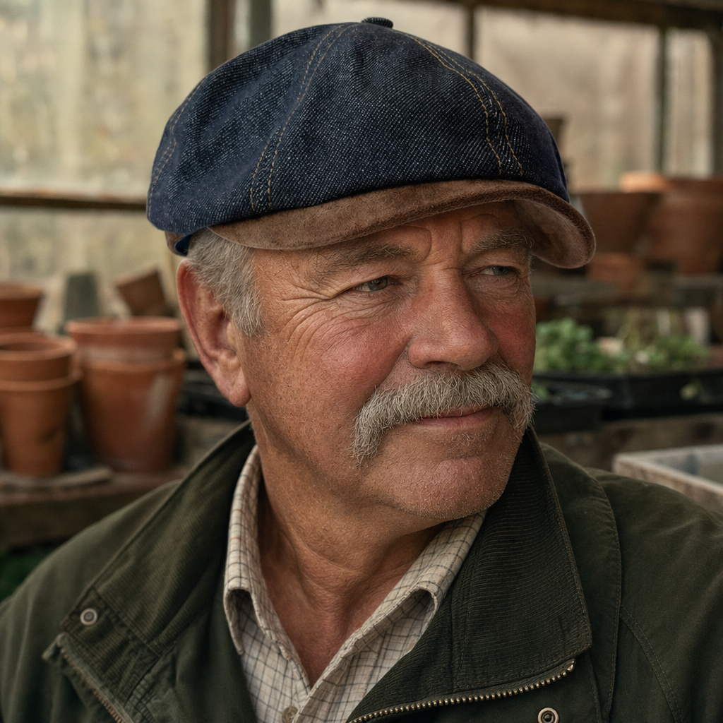 Schiebermütze aus Denim — SCHMALKALDEN