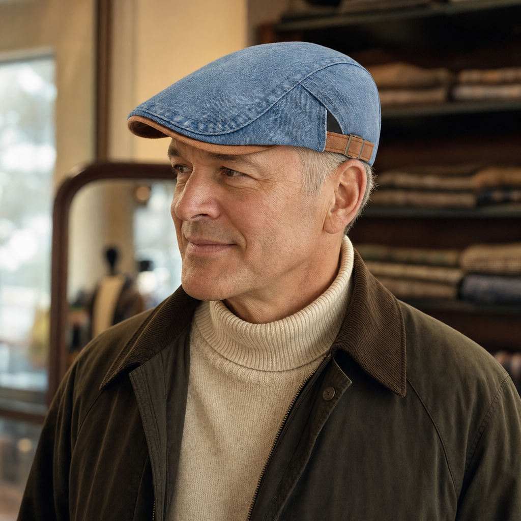 Schiebermütze aus Denim — UETERSEN