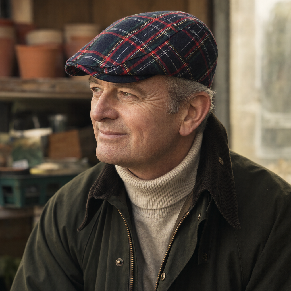 Tartan-Schiebermütze aus einer Wollmischung — GUMMERSBACH