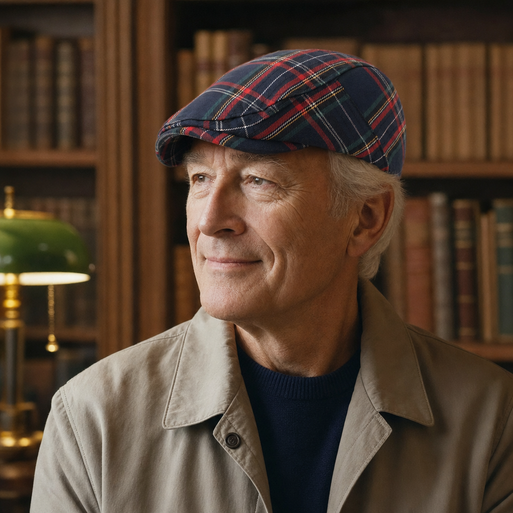 Tartan-Schiebermütze aus einer Wollmischung — GIESSEN