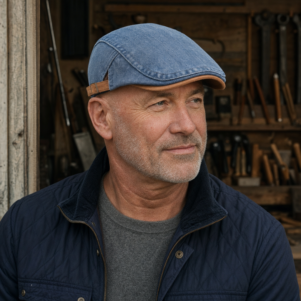 Schiebermütze aus Denim — ESCHWEGE