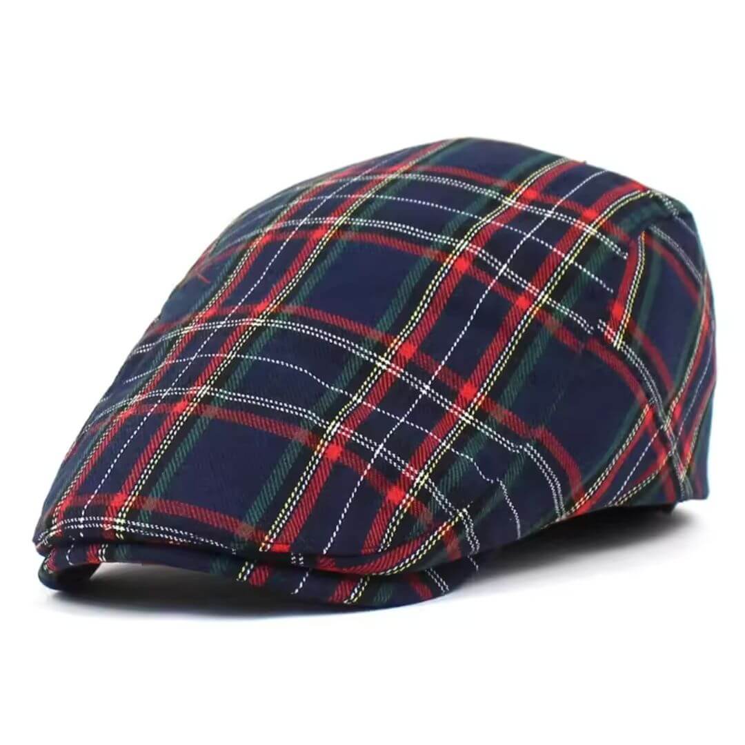Tartan-Ivy Cap aus Baumwolle — BLIESKASTEL