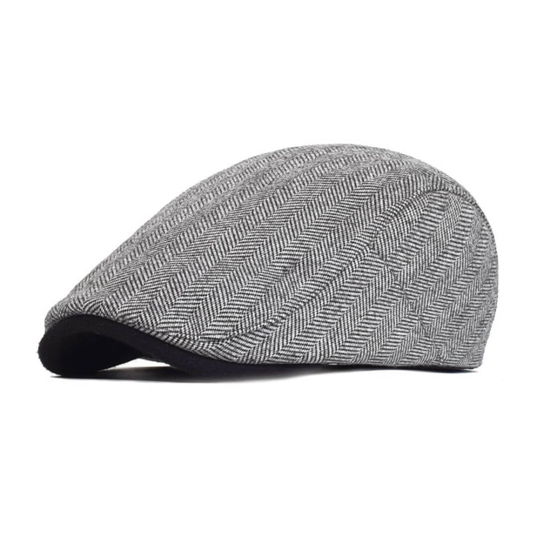 Fischgrät-Ivy Cap aus Wolle — HETTSTEDT