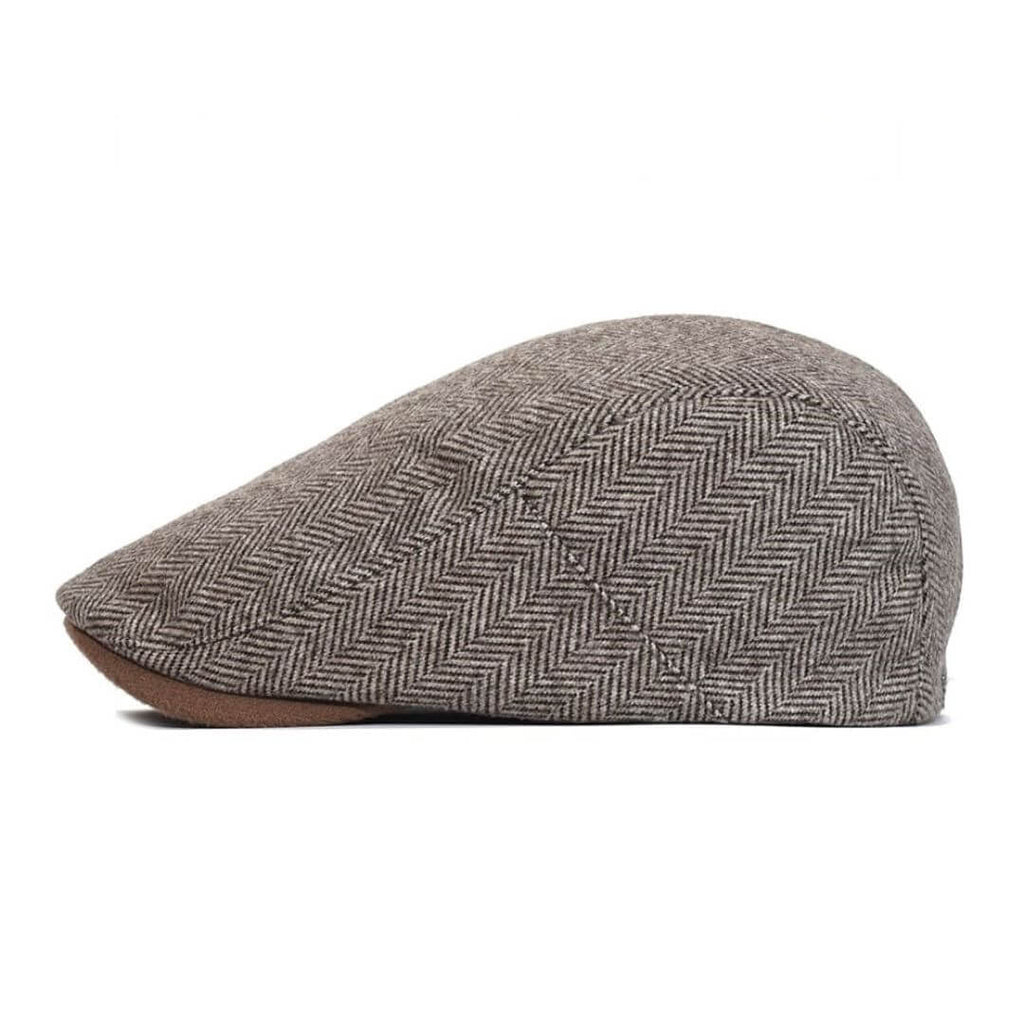 Fischgrät-Ivy Cap aus Wolle — HETTSTEDT
