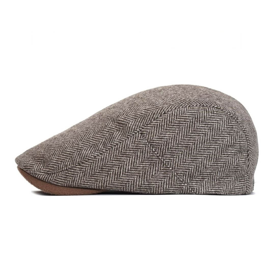 Fischgrät-Ivy Cap aus Wolle — HETTSTEDT