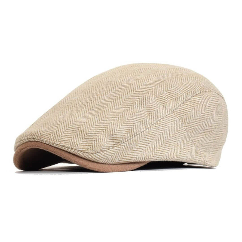 Fischgrät-Ivy Cap aus Wolle — HETTSTEDT