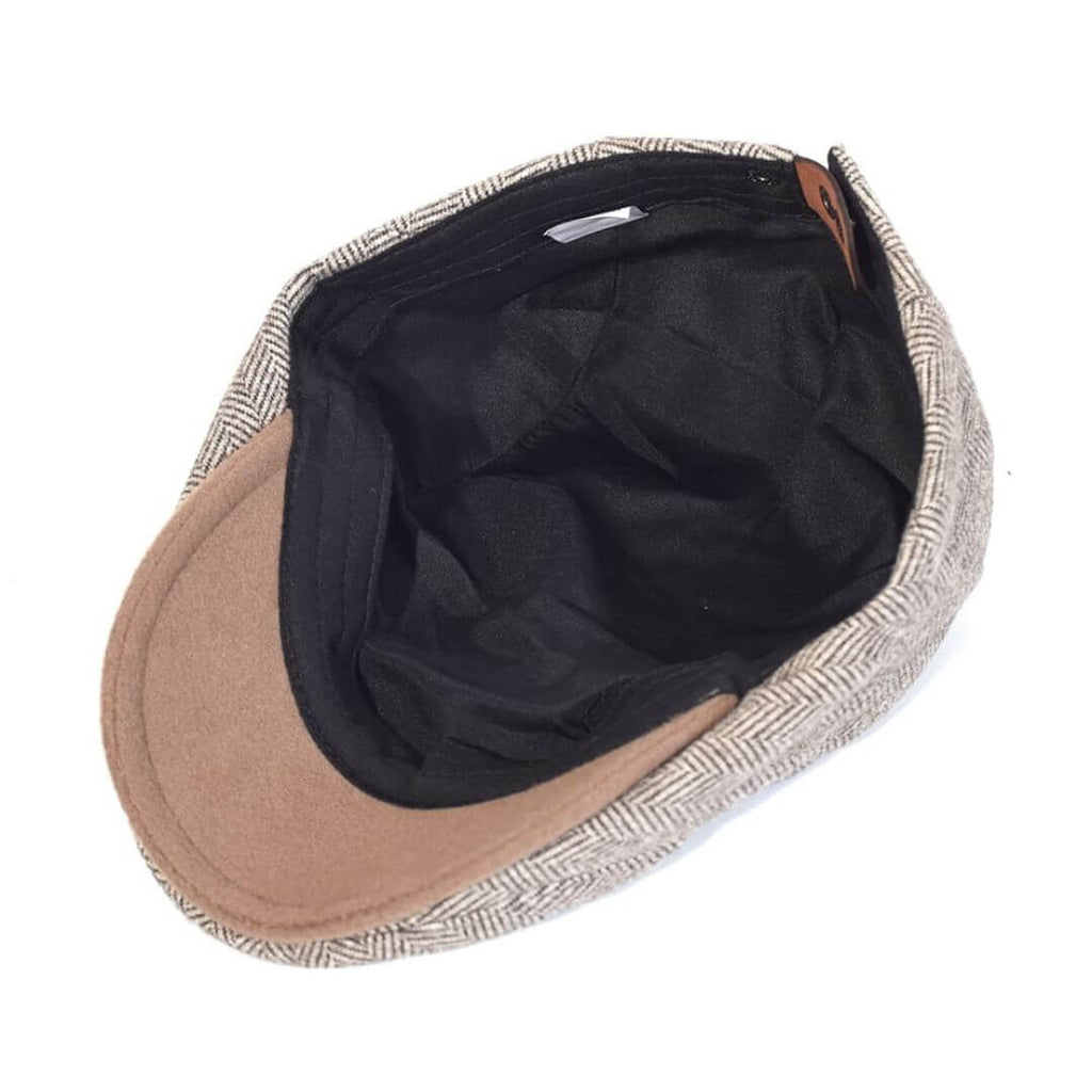 Fischgrät-Ivy Cap aus Wolle — HETTSTEDT
