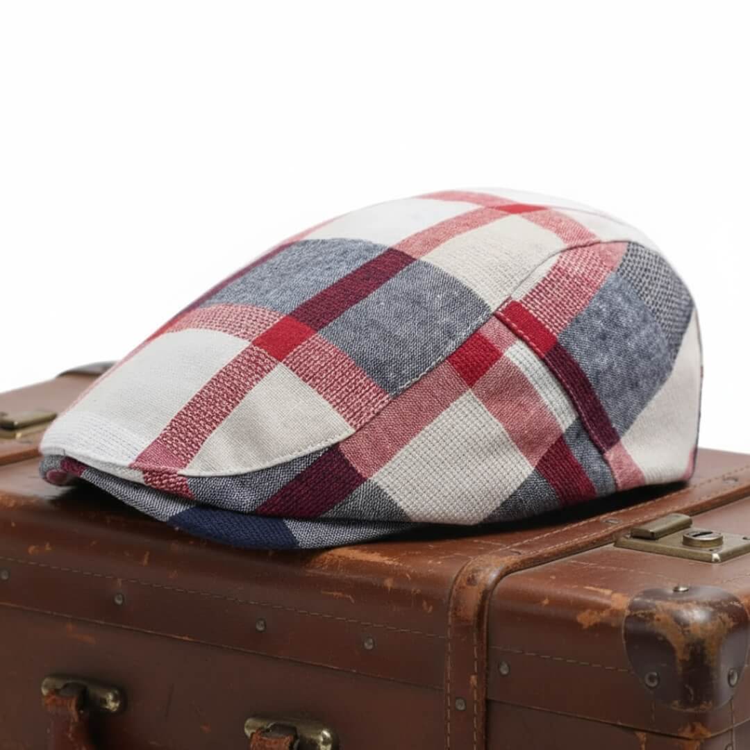 Patchwork-Schiebermütze aus Baumwolle — LIEZEN