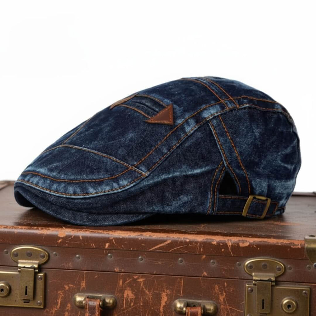 Schiebermütze aus Denim — HOLLFELD
