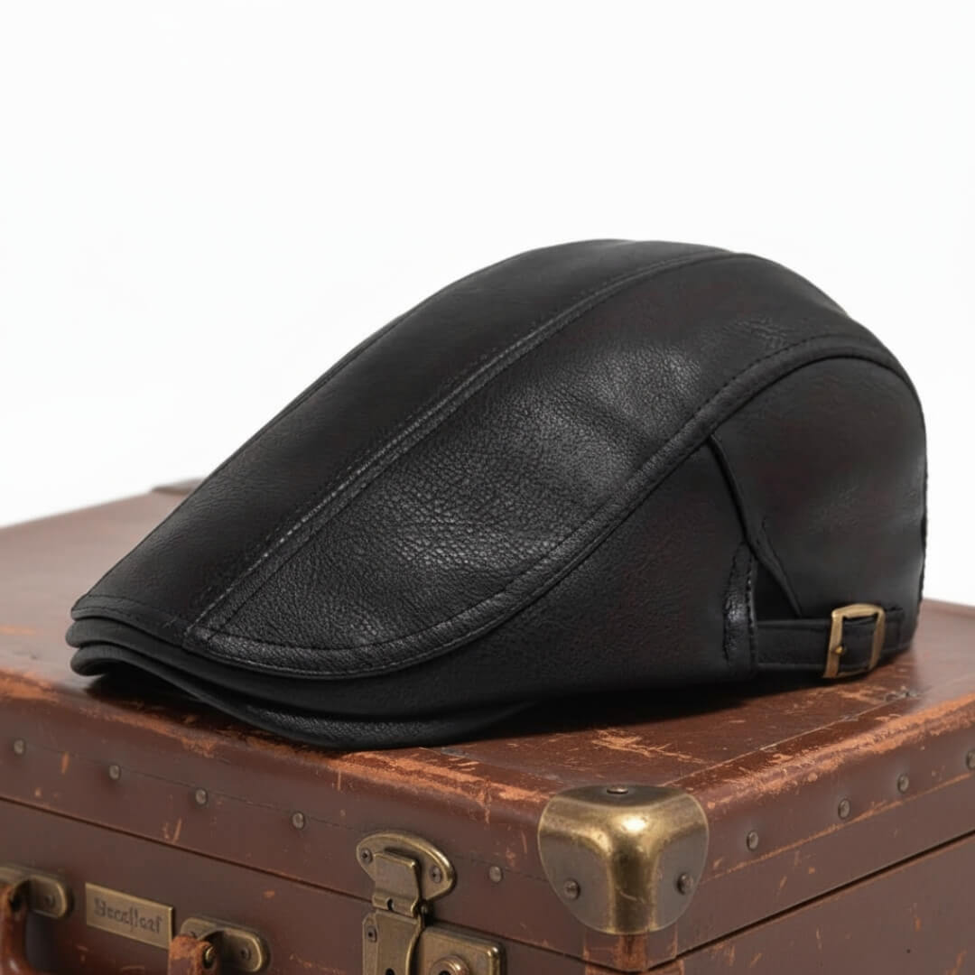 Schiebermütze aus Leder — MAINBURG
