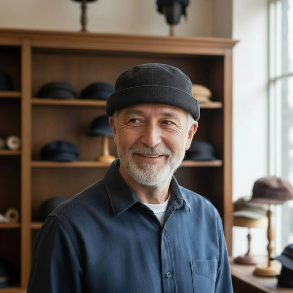 Dockermütze aus Denim — RHEINSBERG