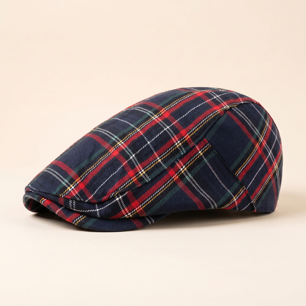 Tartan-Schiebermütze aus einer Wollmischung — GIESSEN