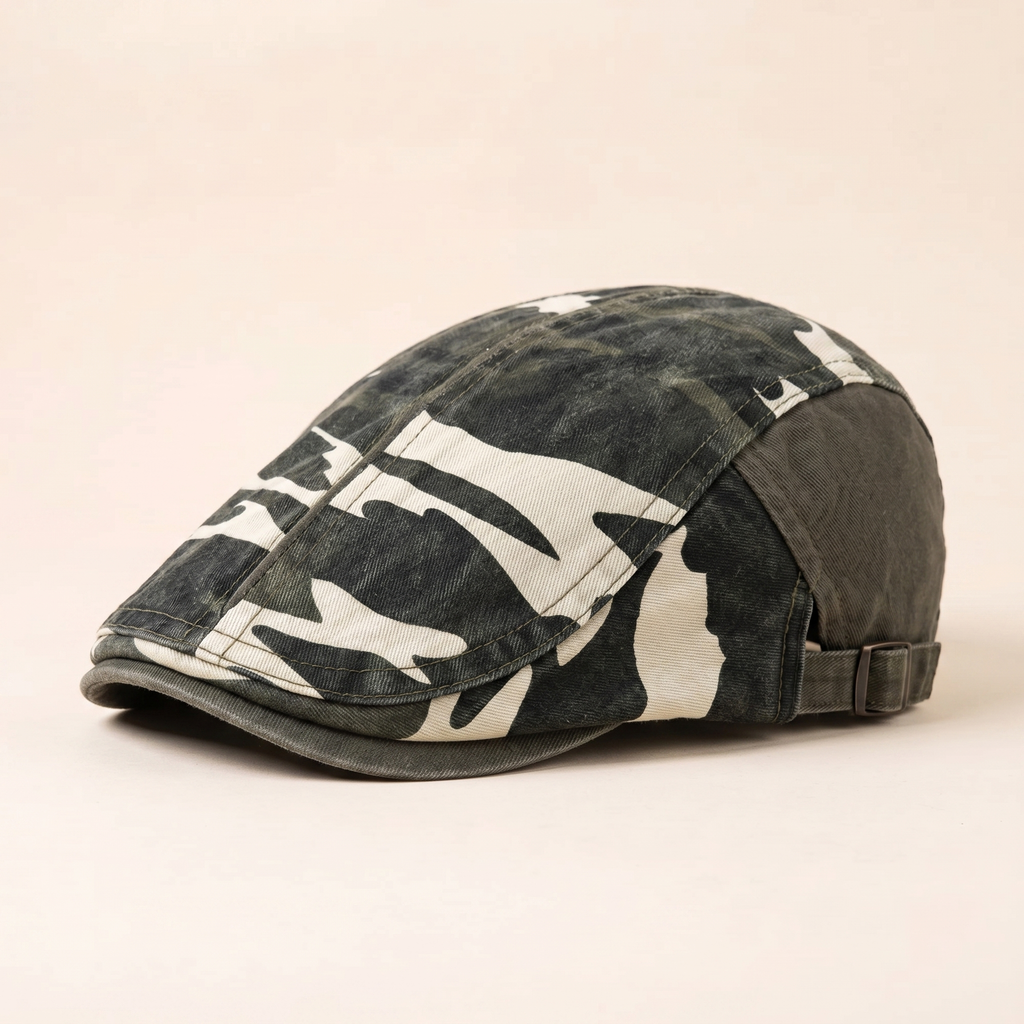 Camouflage-Fahrermütze aus Baumwolle — NEUWIED