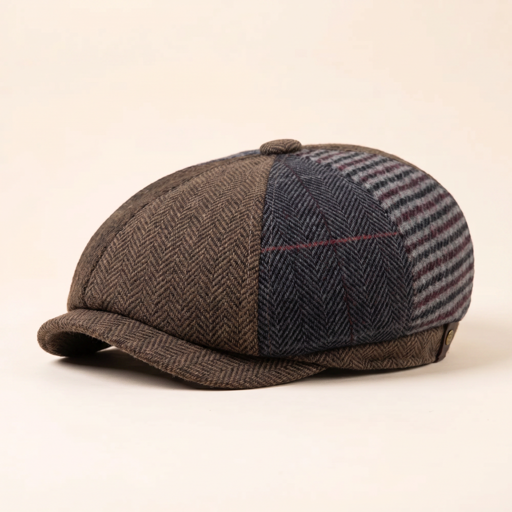 Patchwork-Schiebermütze aus Wolle — HARZGERODE