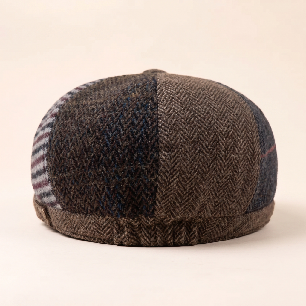 Patchwork-Schiebermütze aus Wolle — HARZGERODE