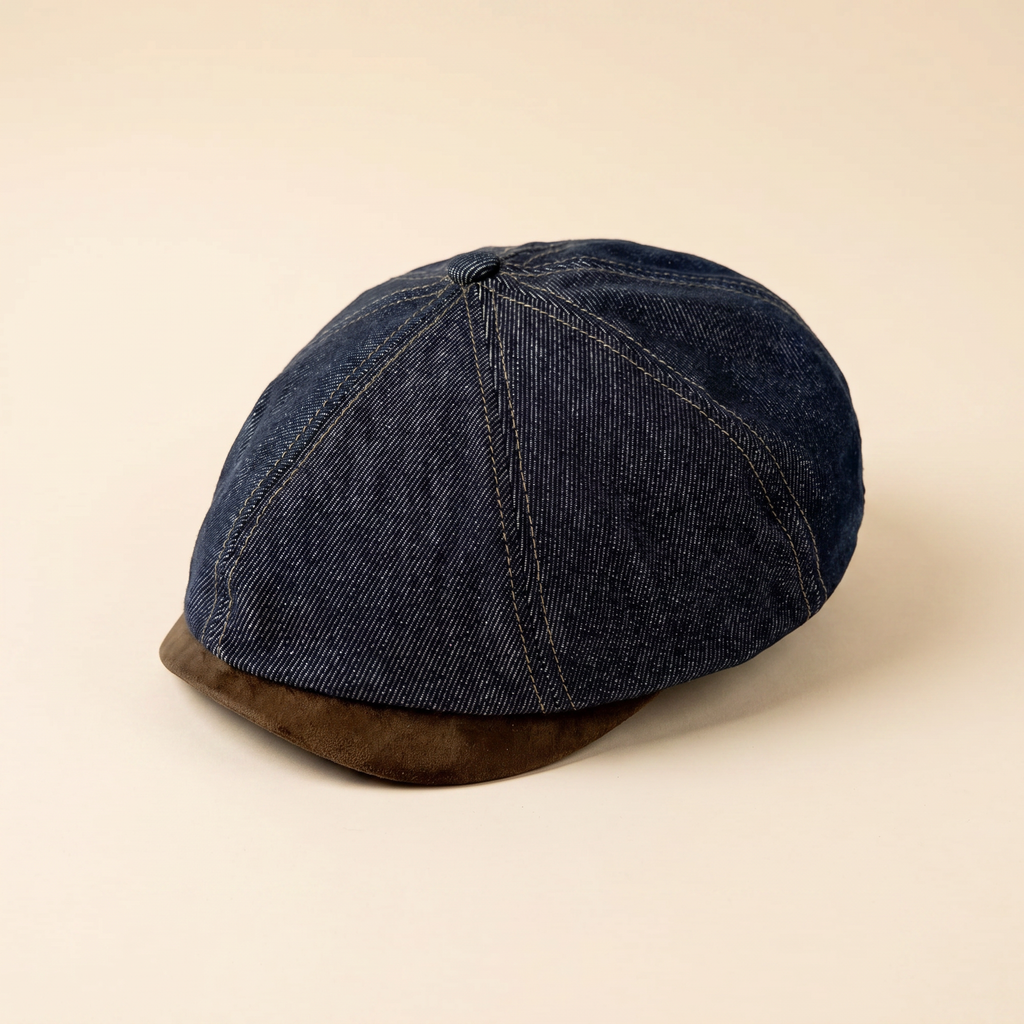 Schiebermütze aus Denim — KANDERSTEG