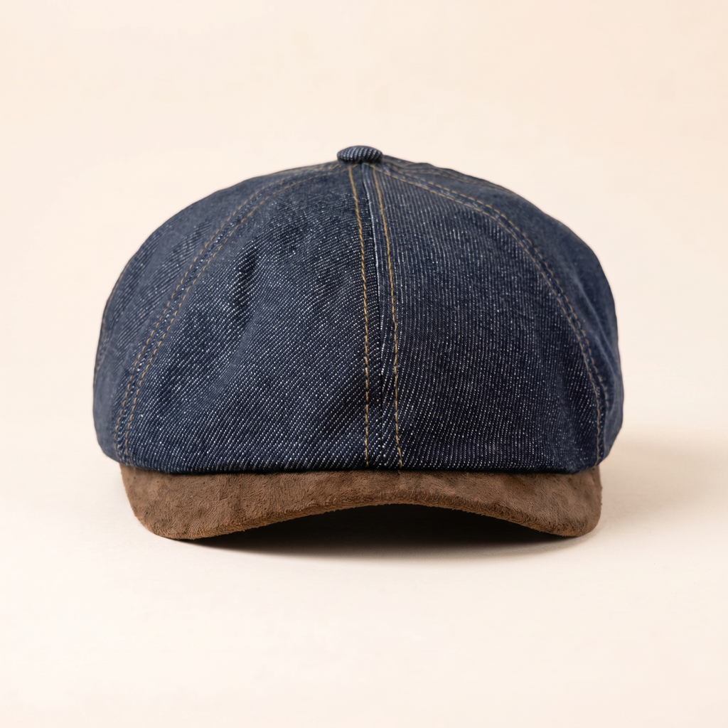 Schiebermütze aus Denim — KANDERSTEG