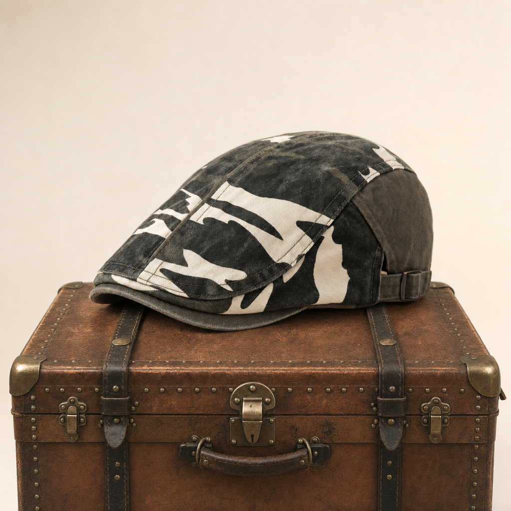 Camouflage-Fahrermütze aus Baumwolle — NEUWIED