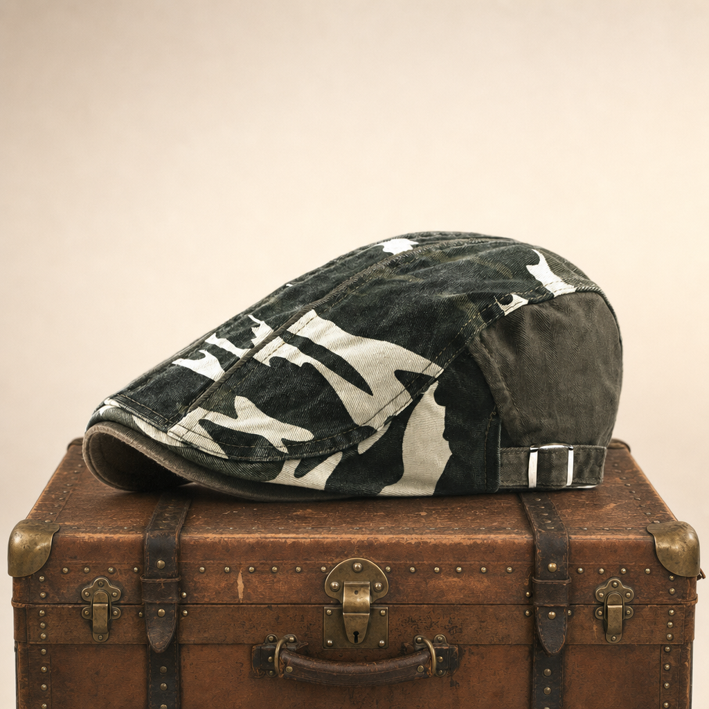 Camouflage-Fahrermütze aus Baumwolle — SONNEBERG