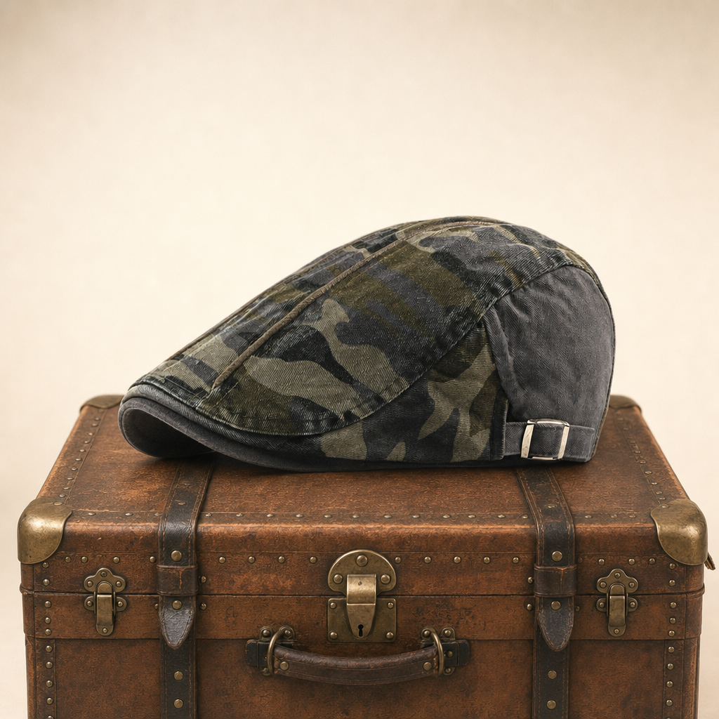 Camouflage-Fahrermütze aus Baumwolle — SONNEBERG
