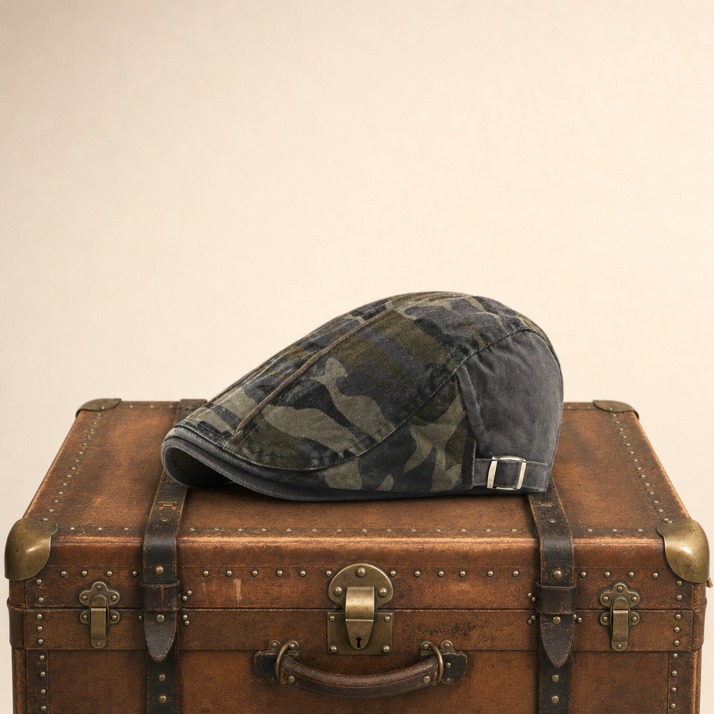 Camouflage-Fahrermütze aus Baumwolle — LAUTERBACH