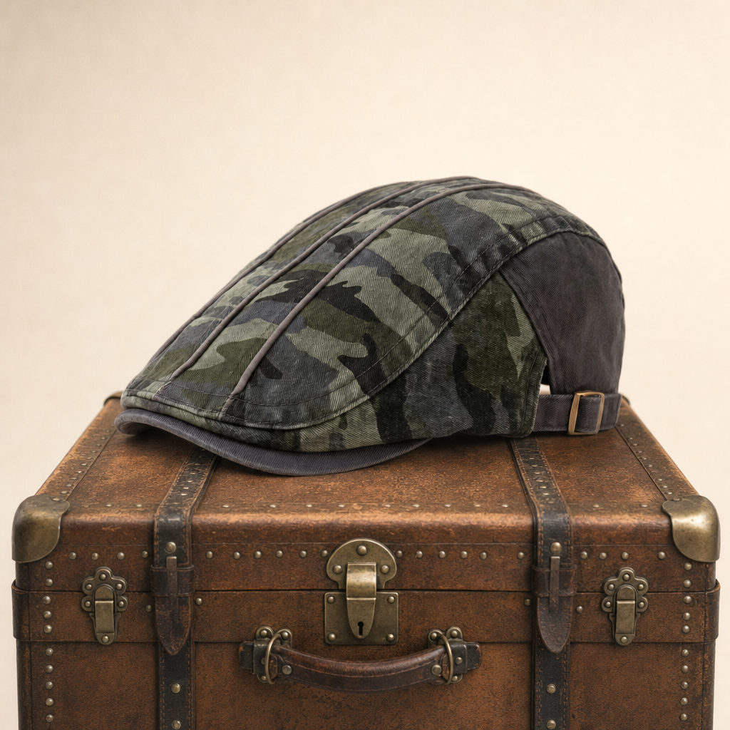 Camouflage-Fahrermütze aus Baumwolle — NEUWIED