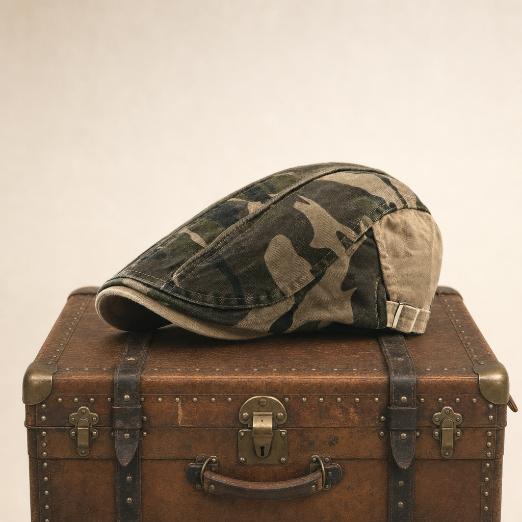Camouflage-Fahrermütze aus Baumwolle — LAUTERBACH