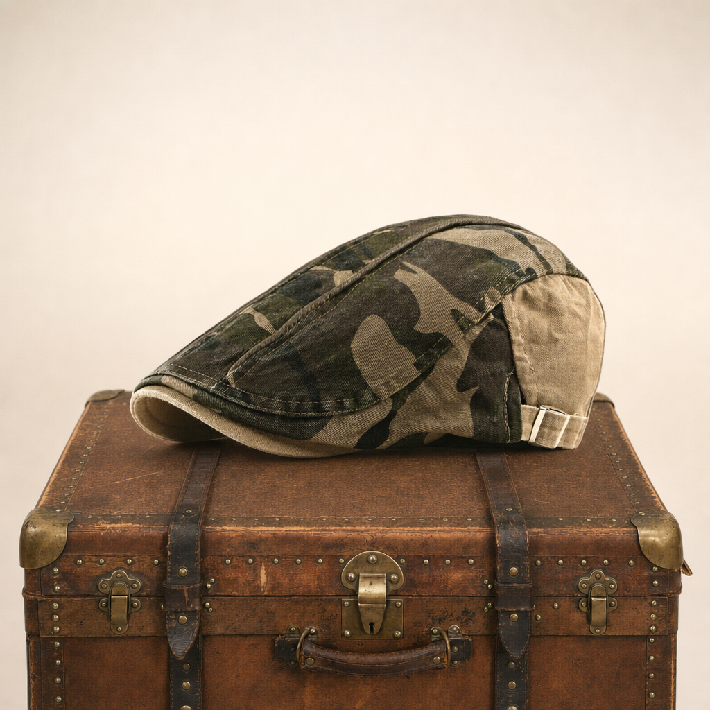 Camouflage-Fahrermütze aus Baumwolle — SONNEBERG