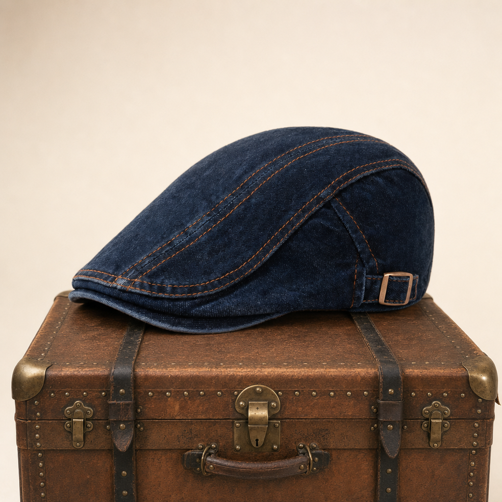 Schiebermütze aus Denim — HERMSDORF