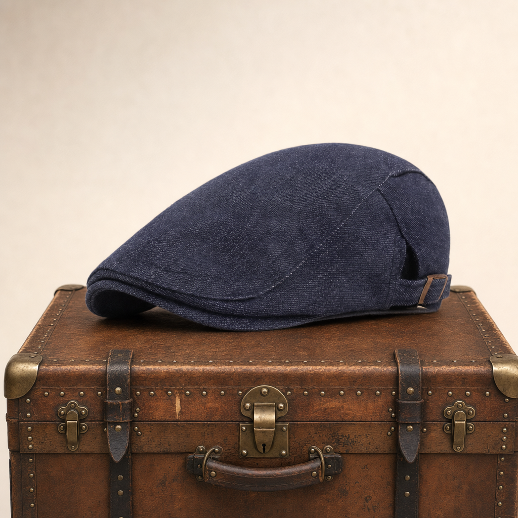 Schiebermütze aus Denim — HASSFURT