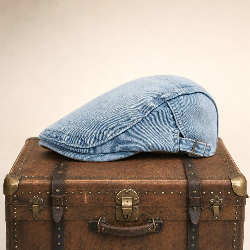 Schiebermütze aus Denim — OTTWEILER