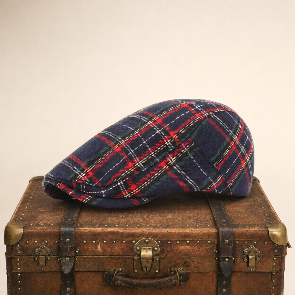 Tartan-Schiebermütze aus einer Wollmischung — GUMMERSBACH