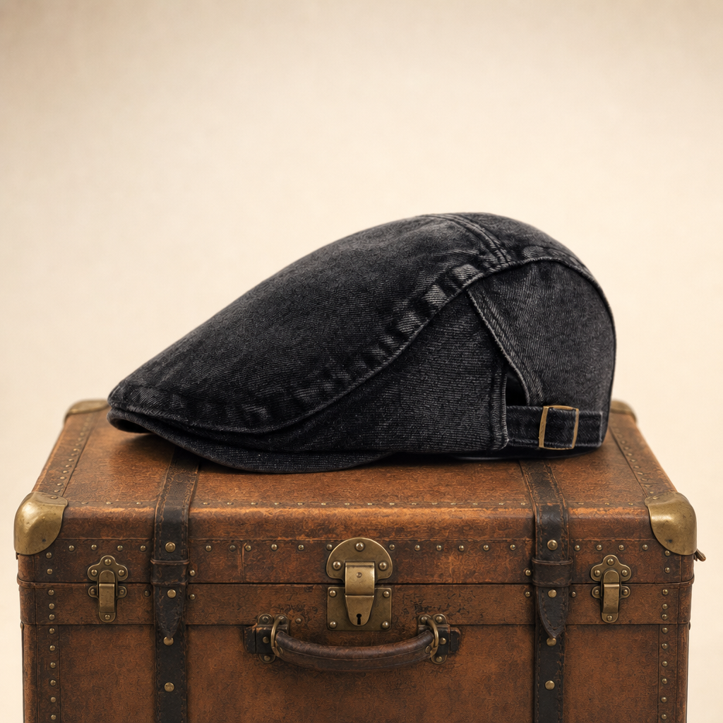Schiebermütze aus Denim — OTTWEILER