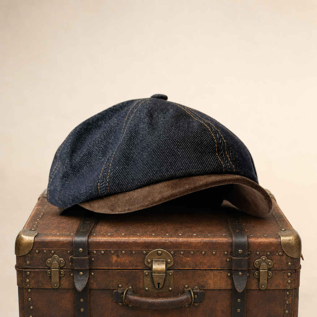 Schiebermütze aus Denim — SCHMALKALDEN