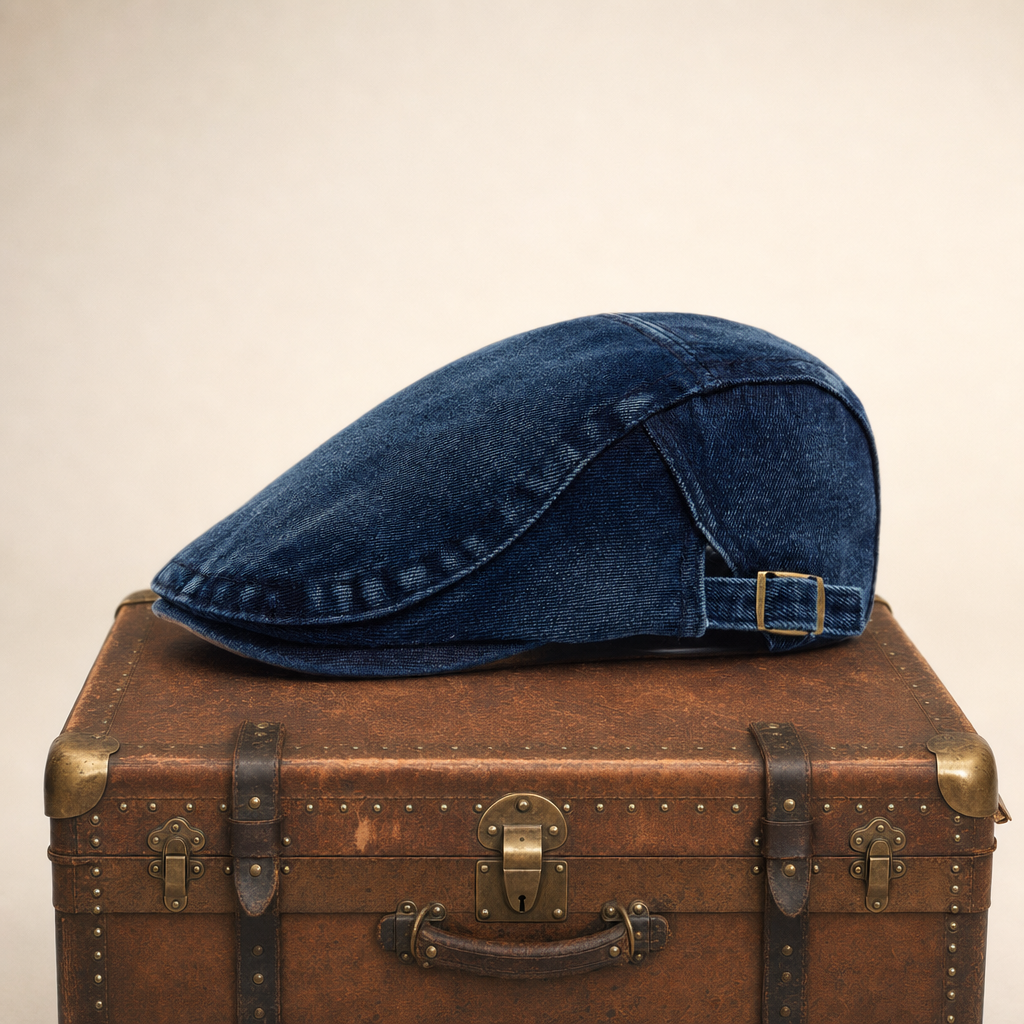 Schiebermütze aus Denim — OTTWEILER