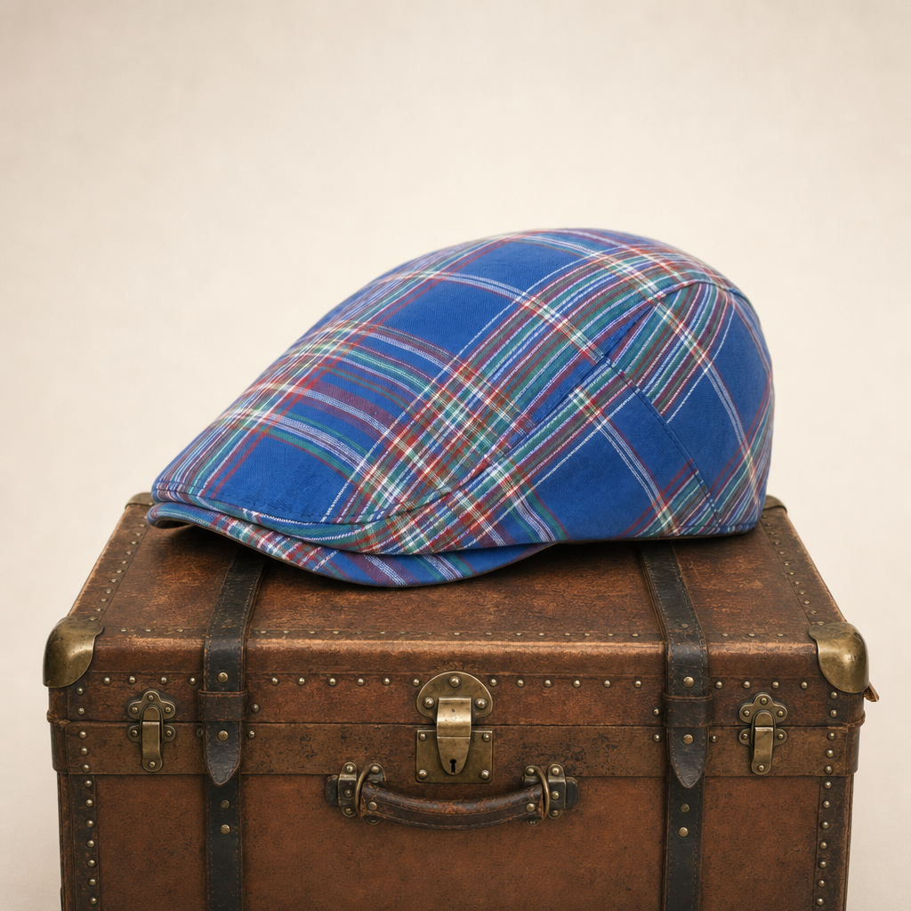 Tartan-Schiebermütze aus einer Wollmischung — GIESSEN