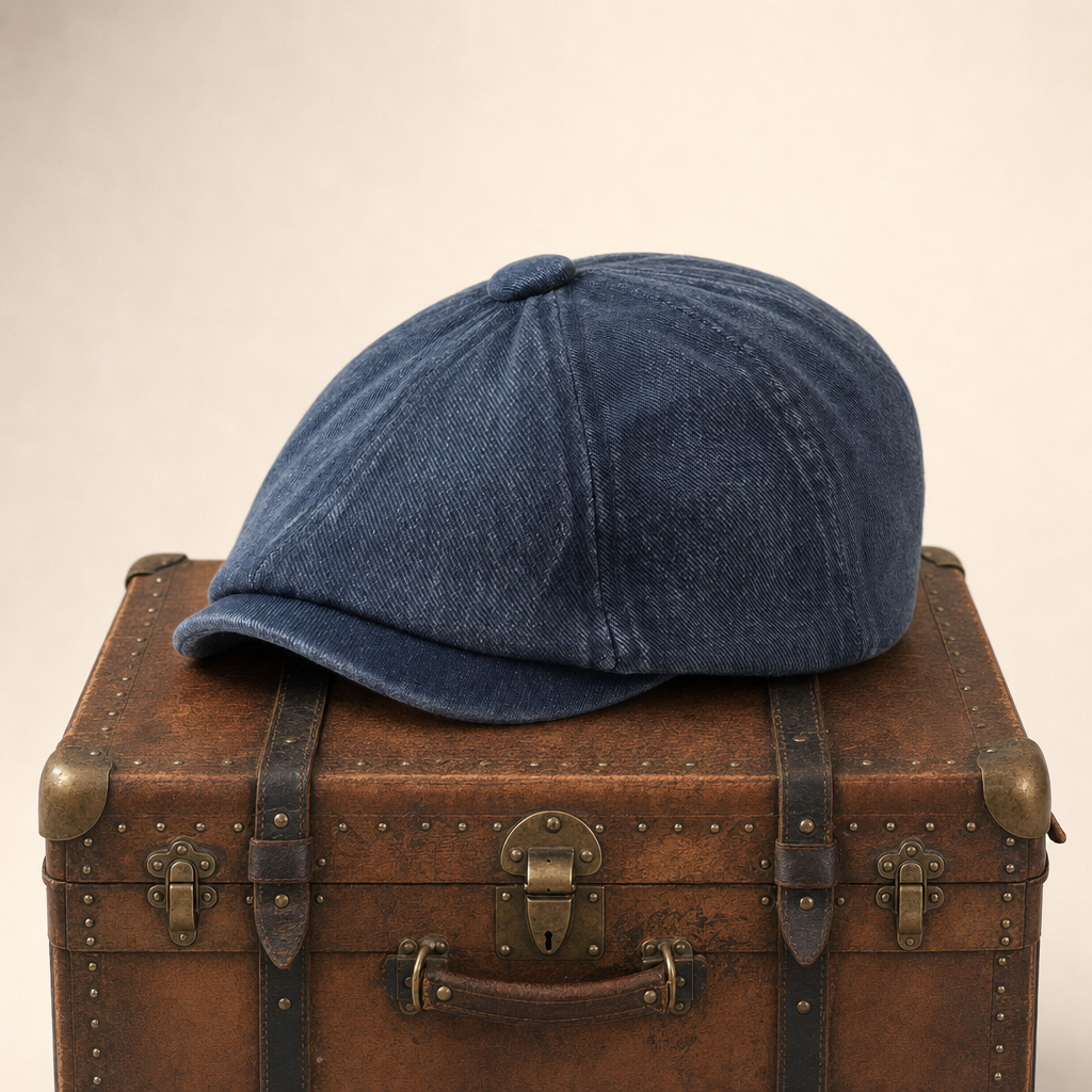Ballonmütze aus Denim — HOFGEISMAR
