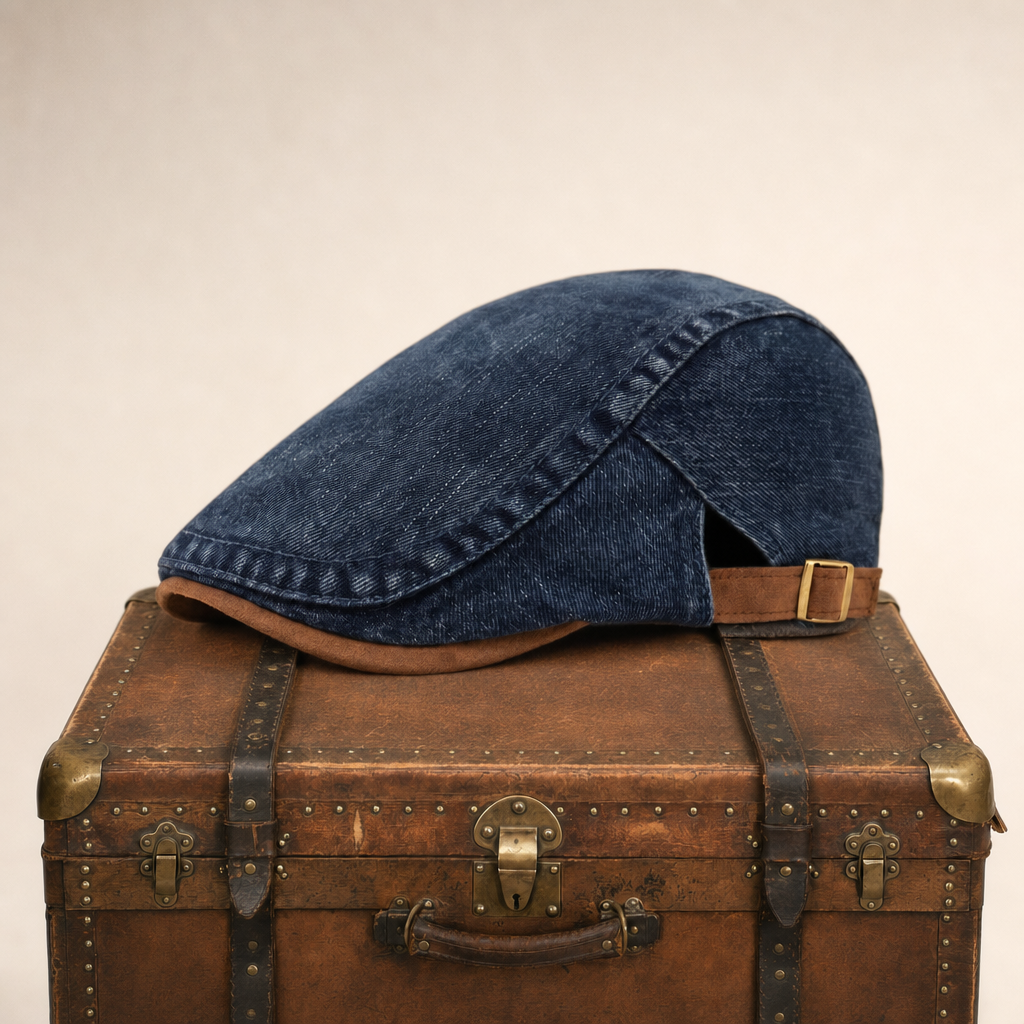 Schiebermütze aus Denim — ESCHWEGE