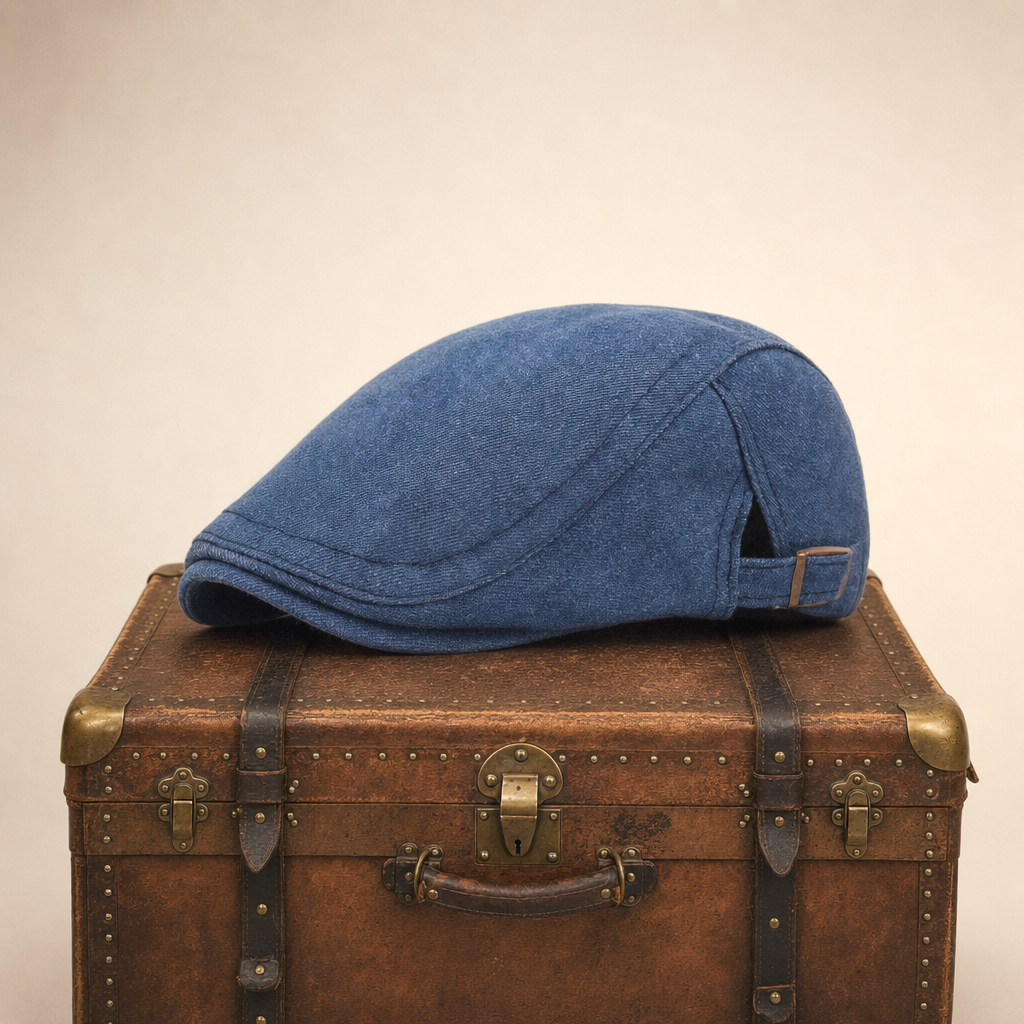 Schiebermütze aus Denim — HASSFURT