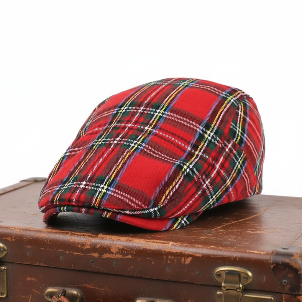 Tartan-Ivy Cap aus Baumwolle — BLIESKASTEL