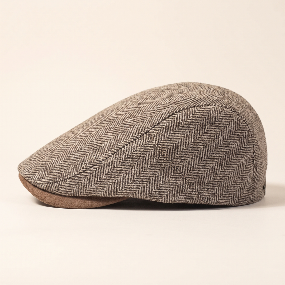 Fischgrät-Ivy Cap aus Wolle — HETTSTEDT