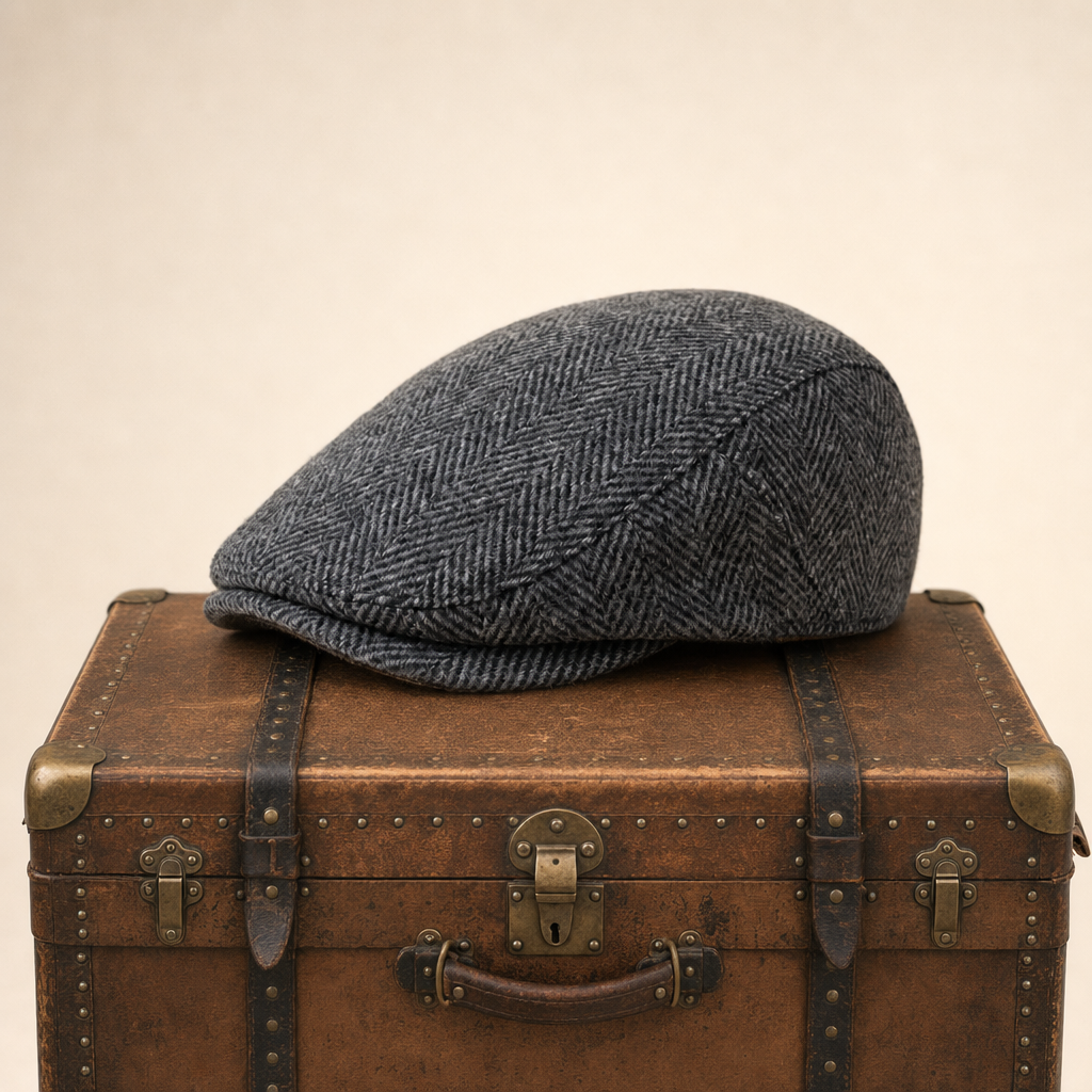 Fischgrät-Schiebermütze aus Wolle — SESSLACH