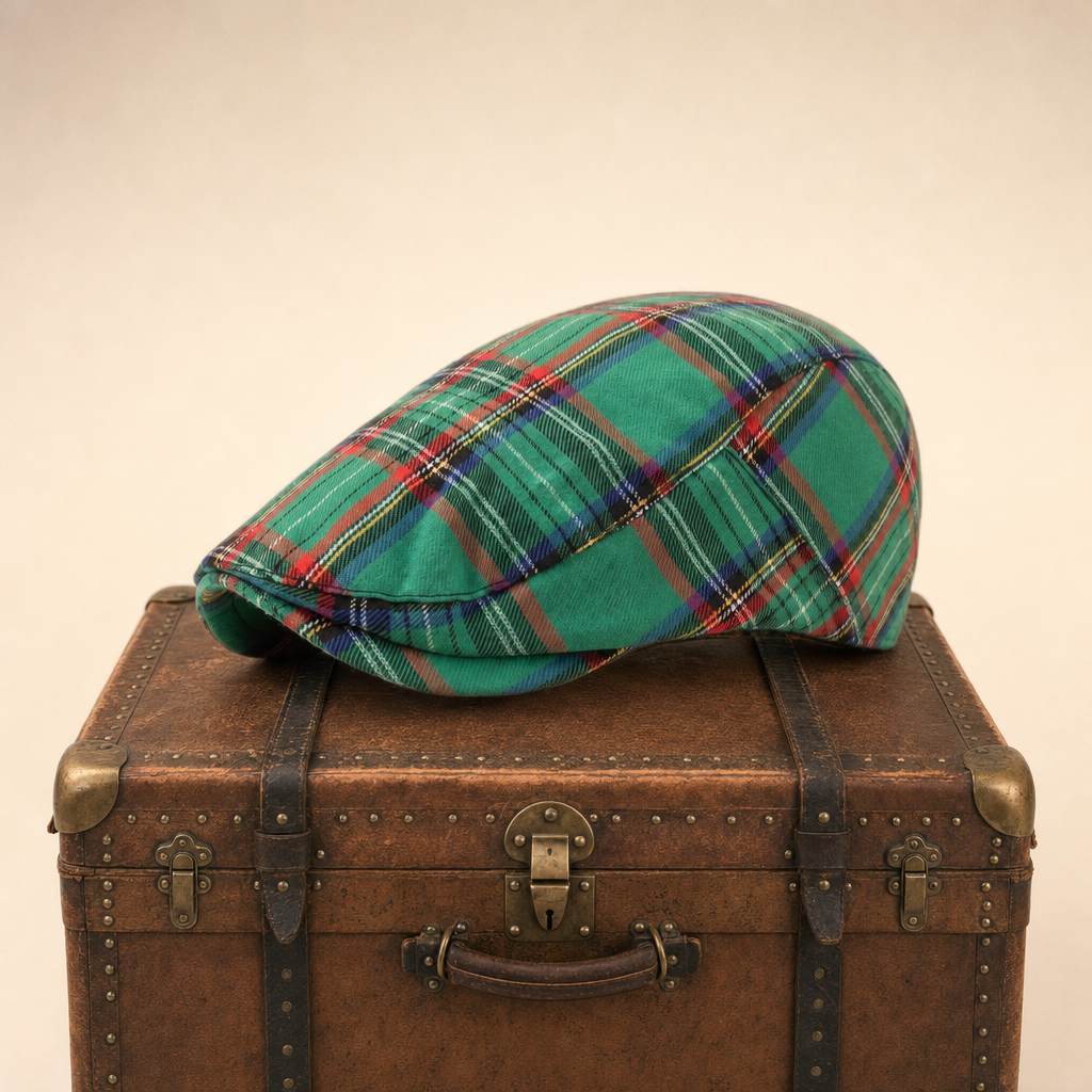Tartan-Schiebermütze aus einer Wollmischung — GIESSEN