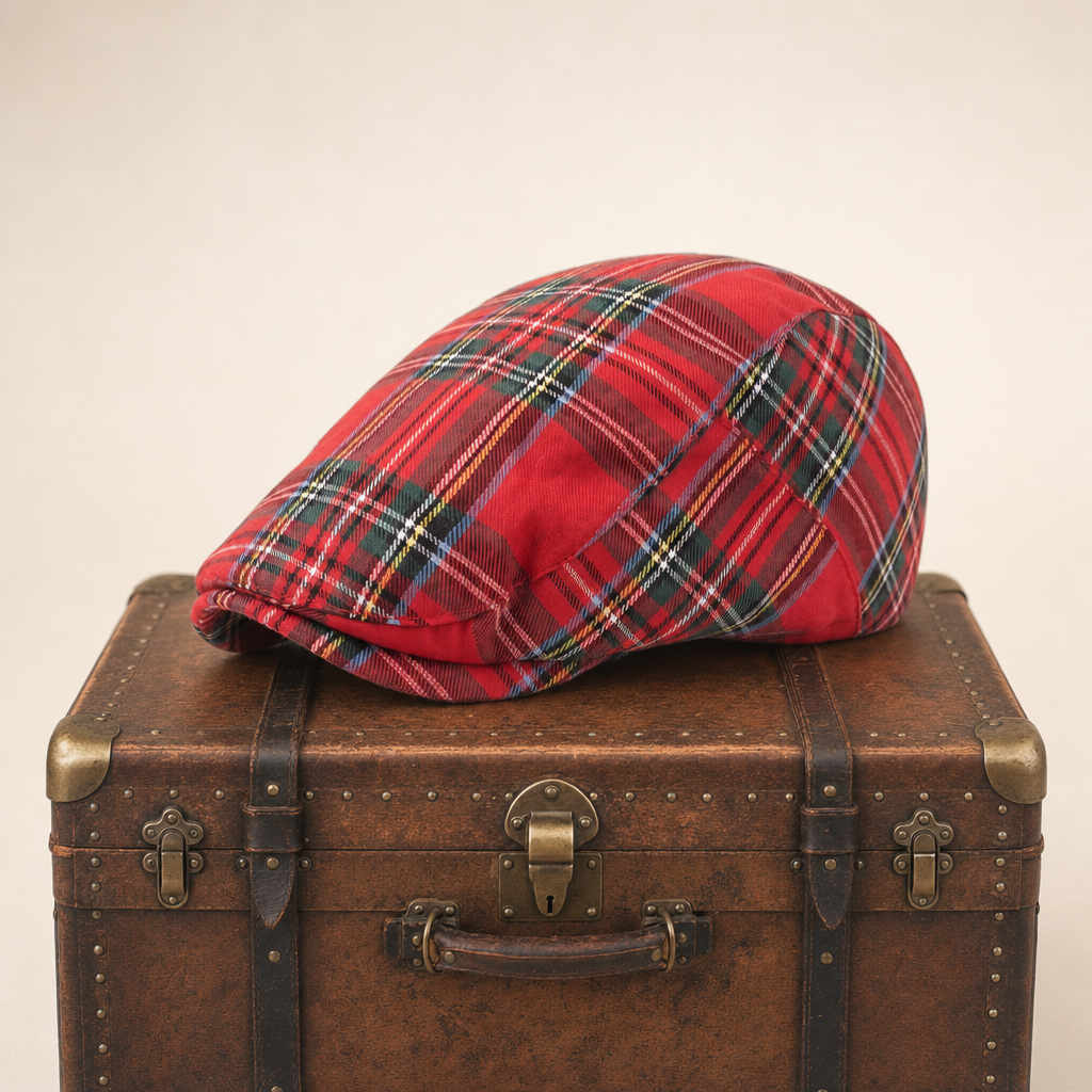 Tartan-Schiebermütze aus einer Wollmischung — GIESSEN