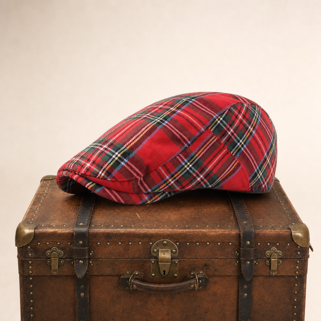 Tartan-Schiebermütze aus einer Wollmischung — GUMMERSBACH