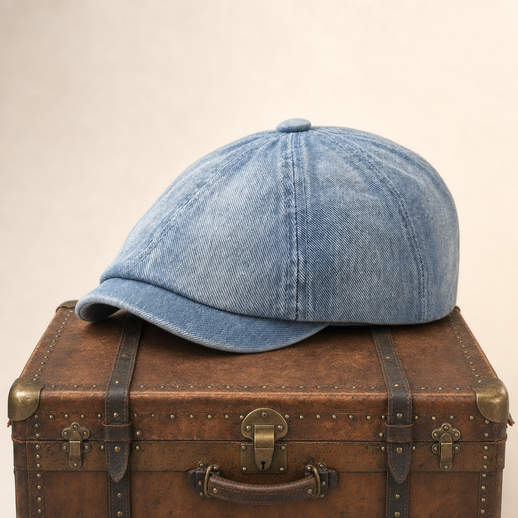Ballonmütze aus Denim — HOFGEISMAR