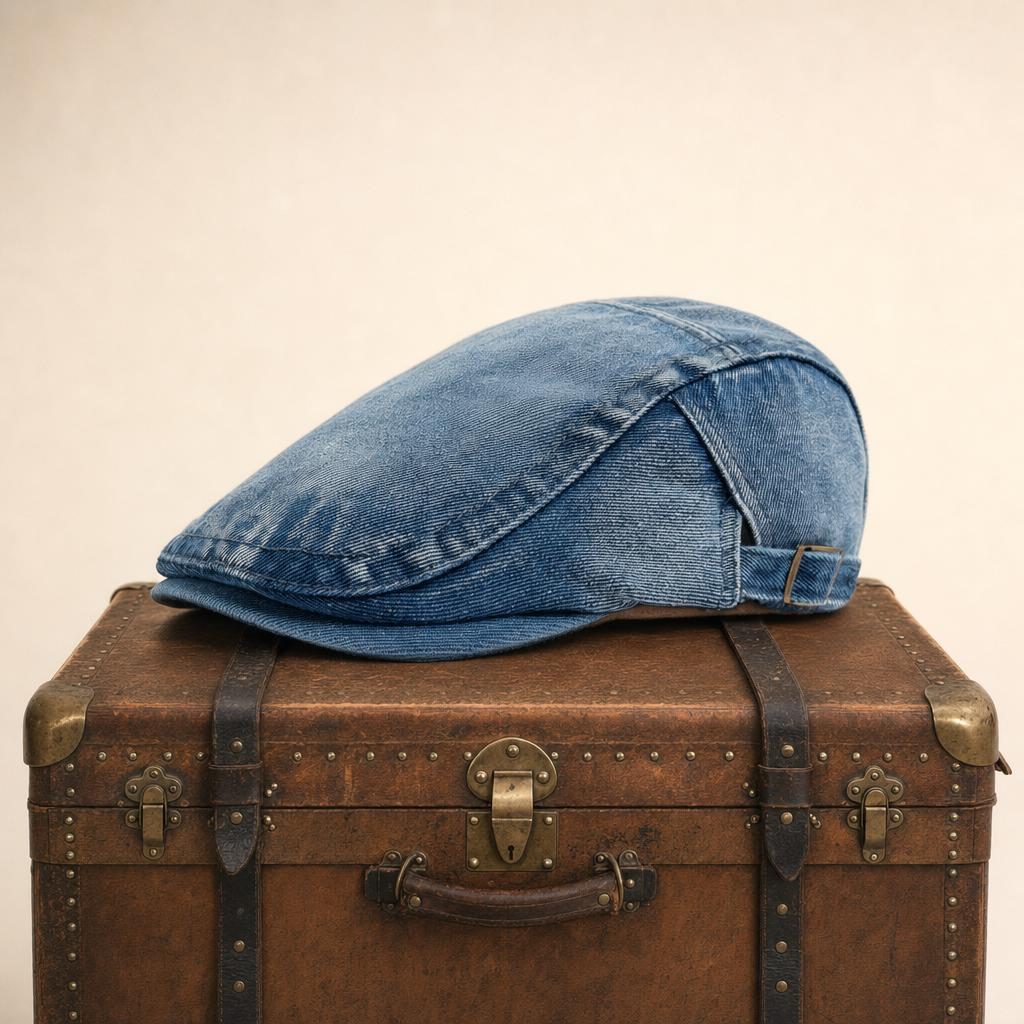 Schiebermütze aus Denim — OTTWEILER