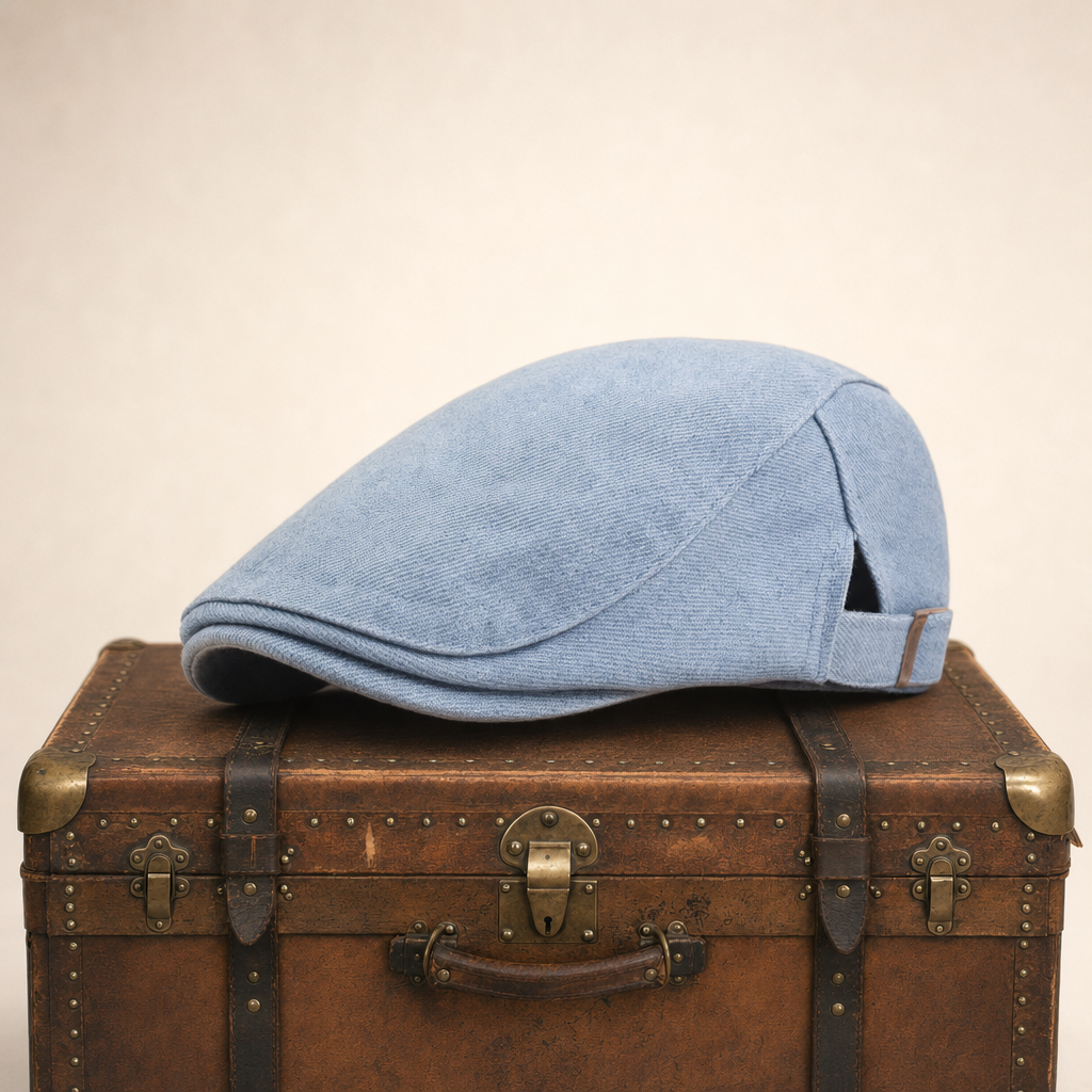 Schiebermütze aus Denim — HASSFURT