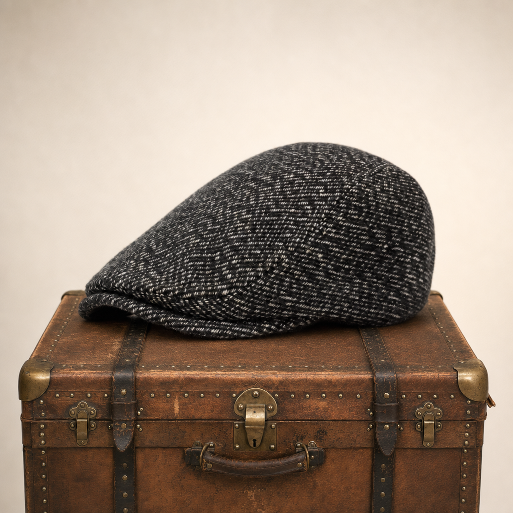 Schiebermütze aus Tweed — BRETTEN